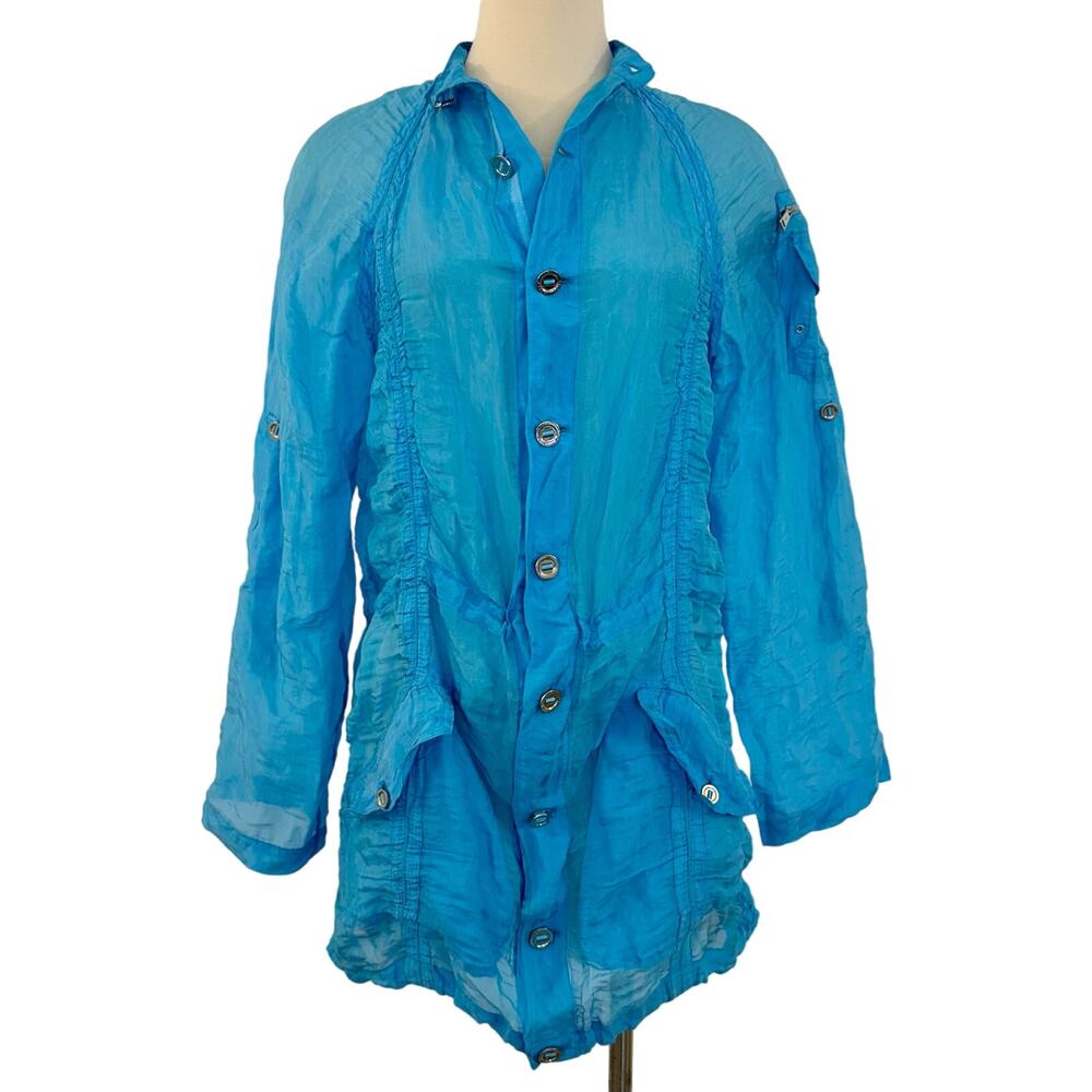 Ralph Lauren Black Label Sheer Lightweight Jacket Silk Blend | Size Small